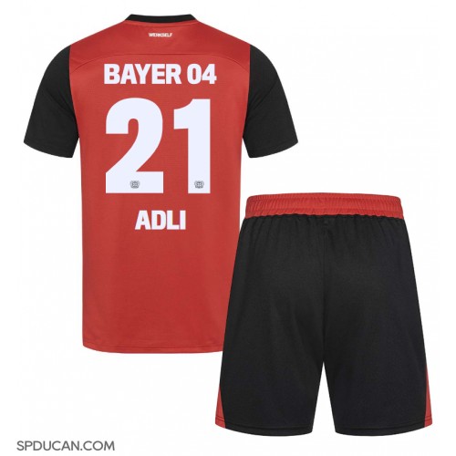 Dječji Nogometni Dres Bayer Leverkusen Amine Adli #21 Domaci 2024-25 Kratak Rukav (+ Kratke hlače)